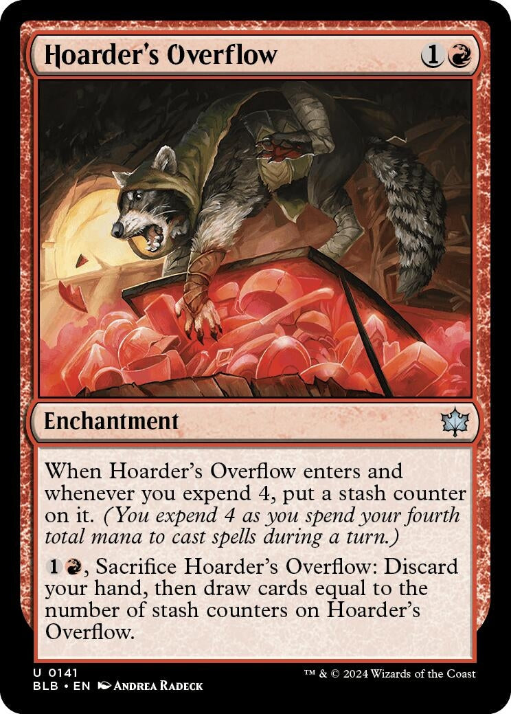 Image for Hoarder's Overflow (141) [Bloomburrow] - Magic: The Gathering