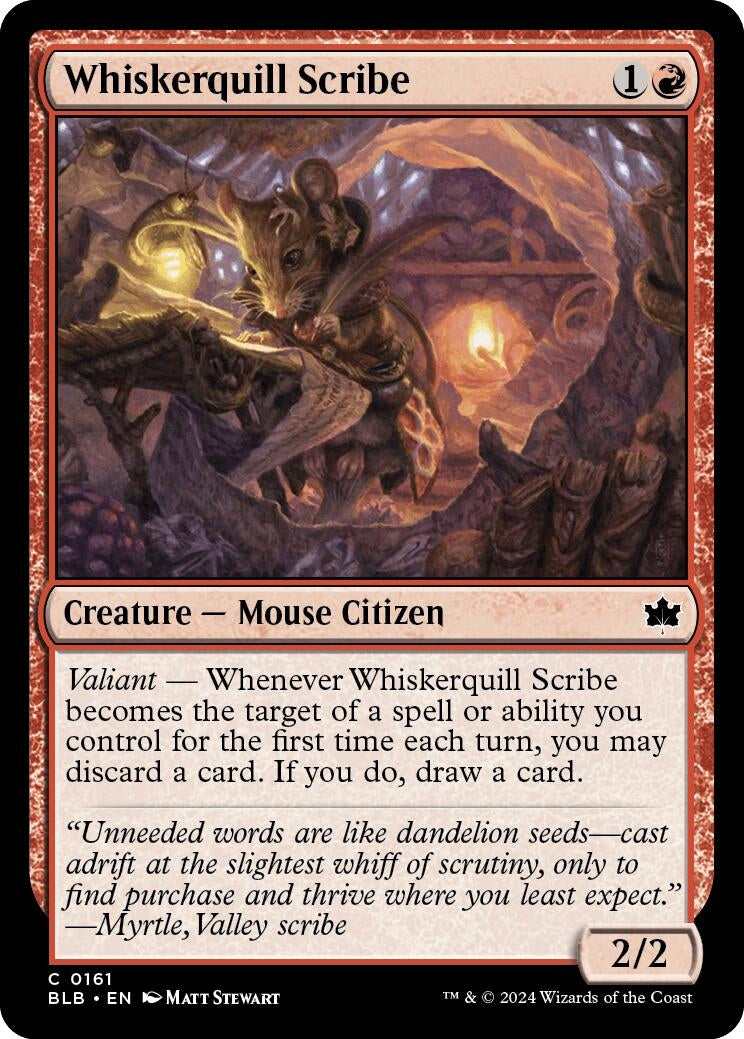 Image for Whiskerquill Scribe (161) [Bloomburrow] - Magic: The Gathering