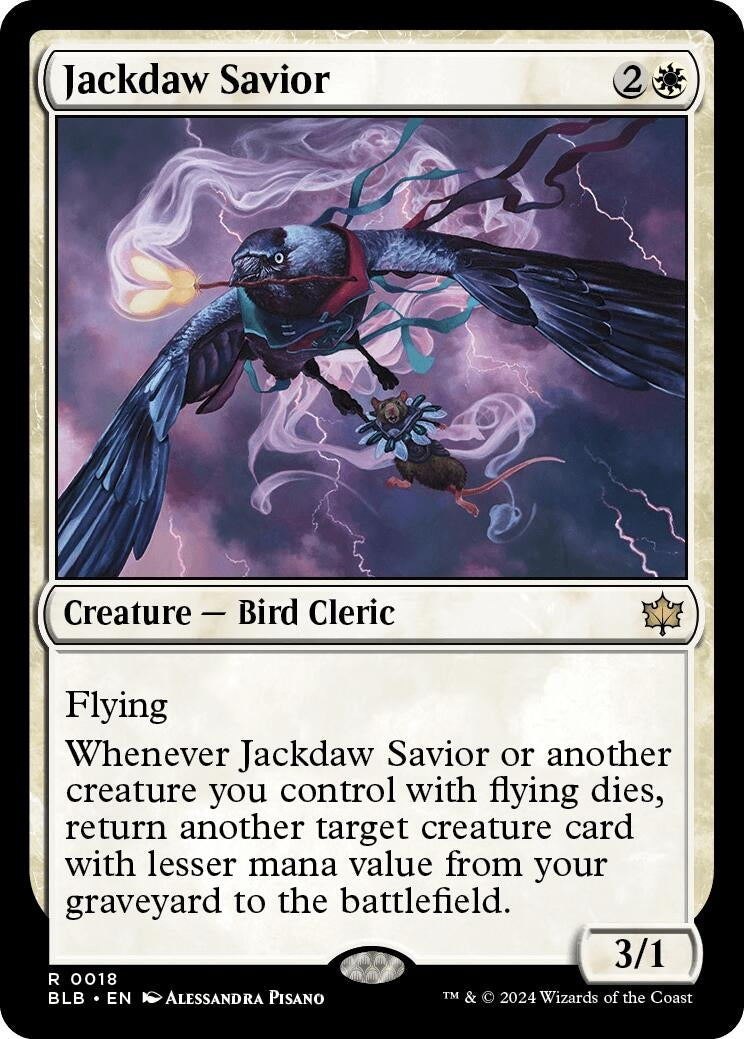 Jackdaw Savior (18) [Bloomburrow]