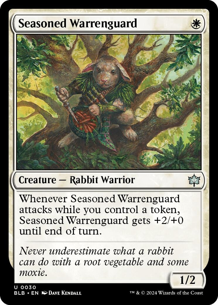 Image for Seasoned Warrenguard (30) [Bloomburrow] - Magic: The Gathering