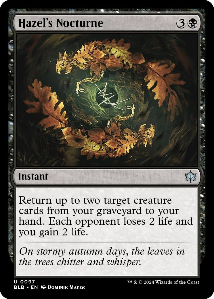 Image for Hazel's Nocturne (97) [Bloomburrow] - Magic: The Gathering