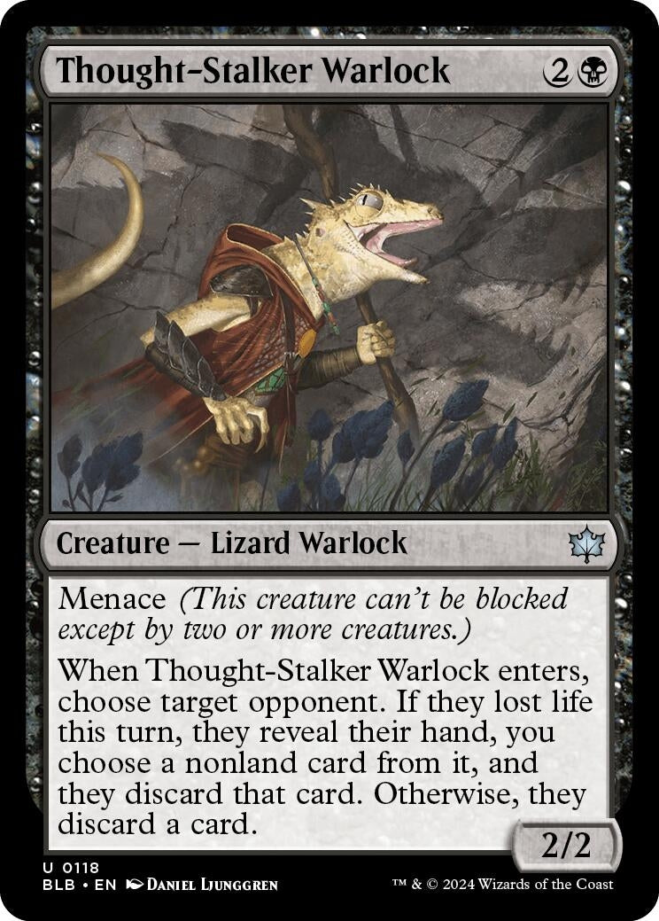 Image for Thought-Stalker Warlock (118) [Bloomburrow] - Magic: The Gathering