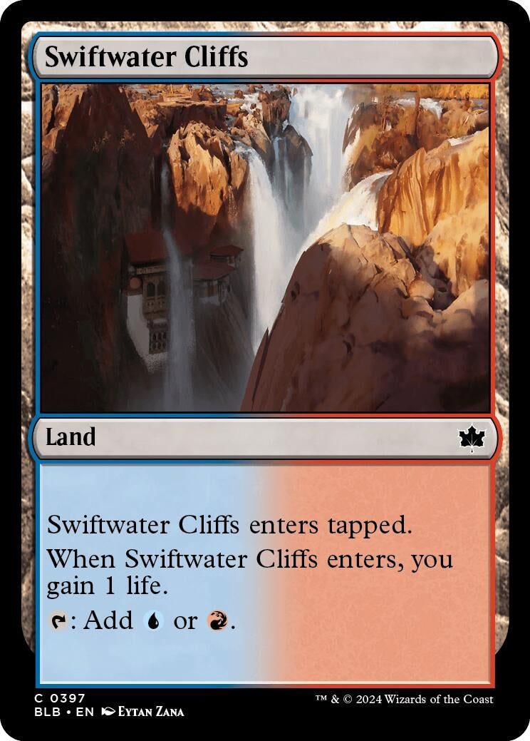 Image for Swiftwater Cliffs (397) [Bloomburrow] - Magic: The Gathering