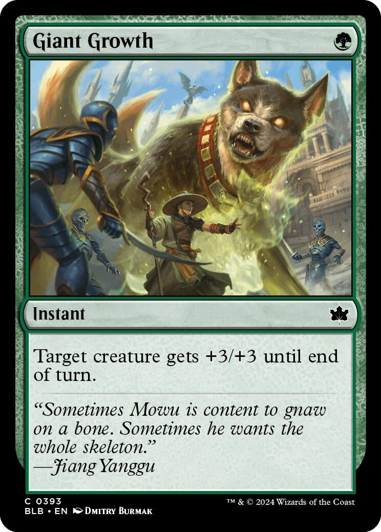 Image for Giant Growth (393) [Bloomburrow] - Magic: The Gathering