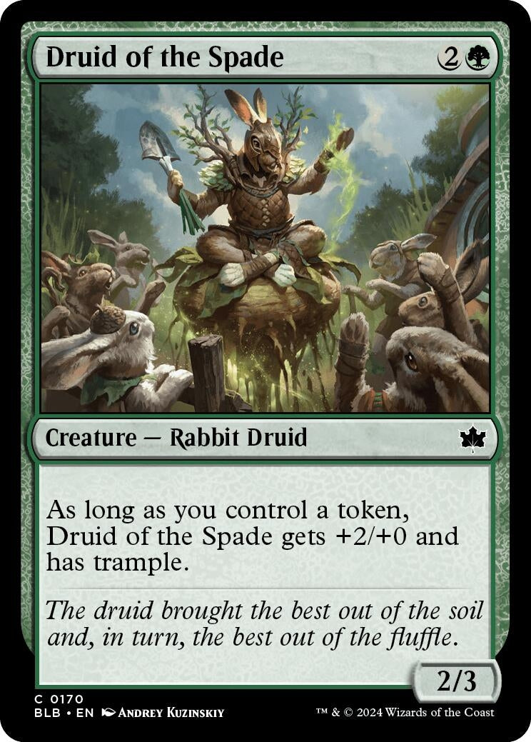 Image for Druid of the Spade (170) [Bloomburrow] - Magic: The Gathering