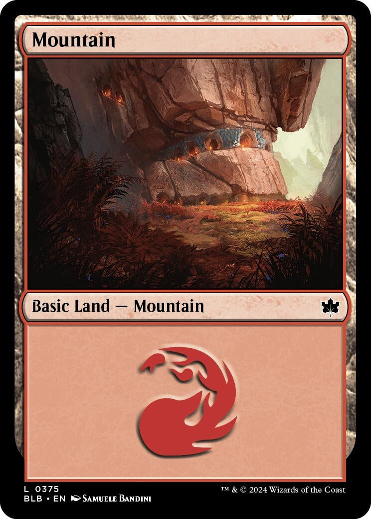 Image for Mountain (0375) (375) [Bloomburrow] - Magic: The Gathering