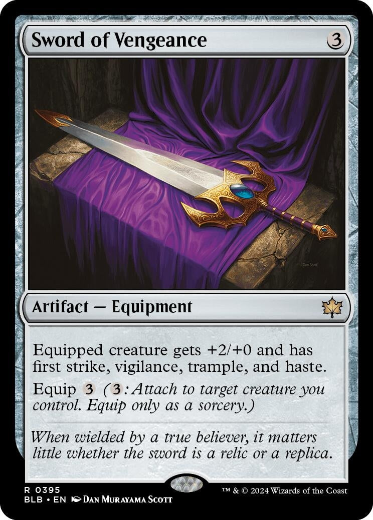 Image for Sword of Vengeance (395) [Bloomburrow] - Magic: The Gathering