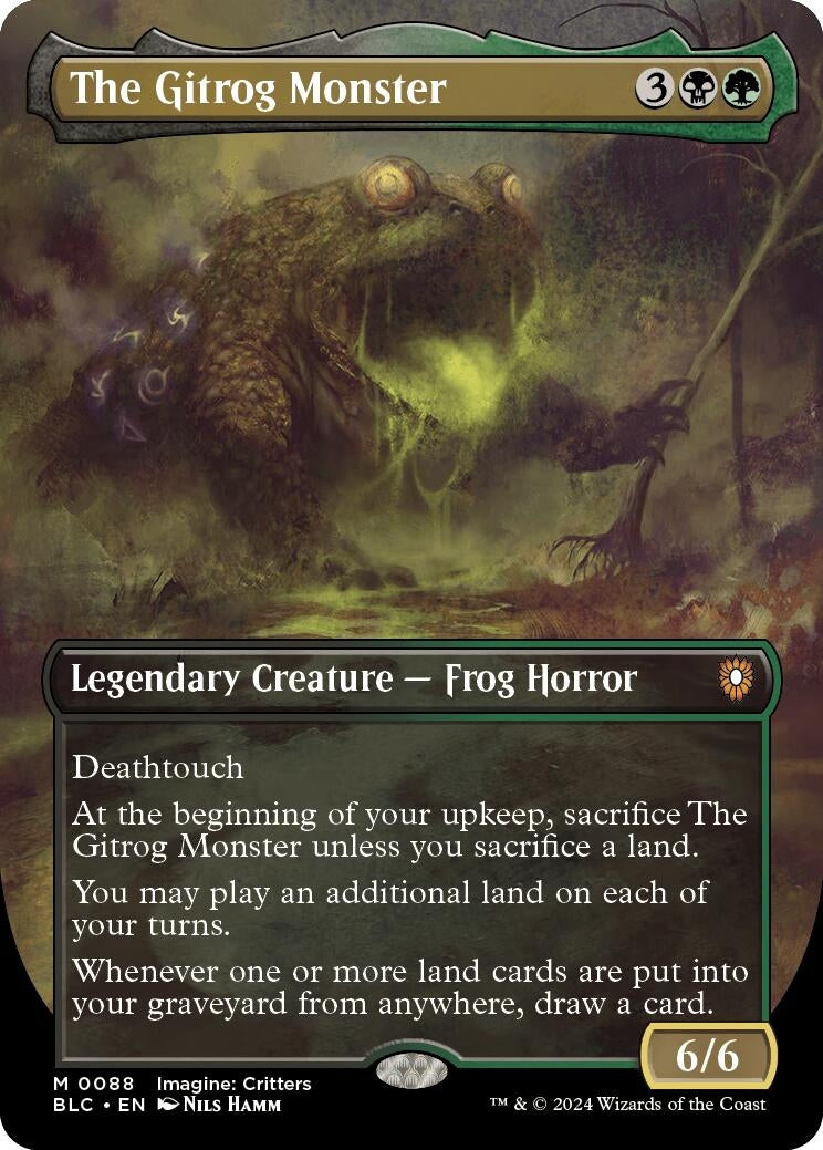 Image for The Gitrog Monster (Borderless) (88) [Bloomburrow] - Magic: The Gathering