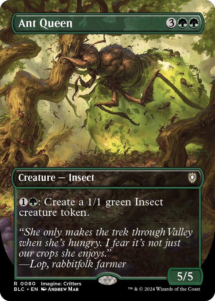 Image for Ant Queen (Borderless) (80) [Bloomburrow] - Magic: The Gathering
