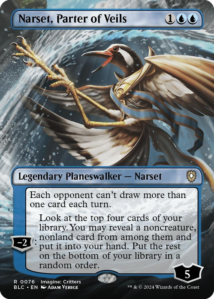 Image for Narset, Parter of Veils (Borderless) (76) [Bloomburrow] - Magic: The Gathering