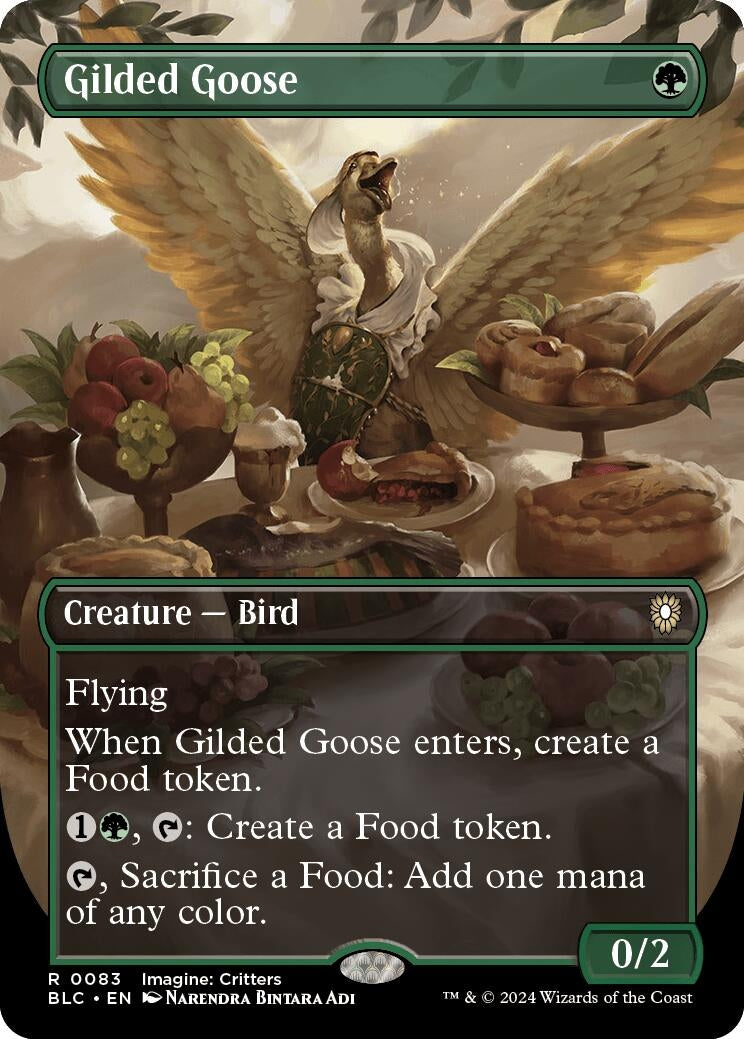 Image for Gilded Goose (Borderless) (83) [Bloomburrow] - Magic: The Gathering