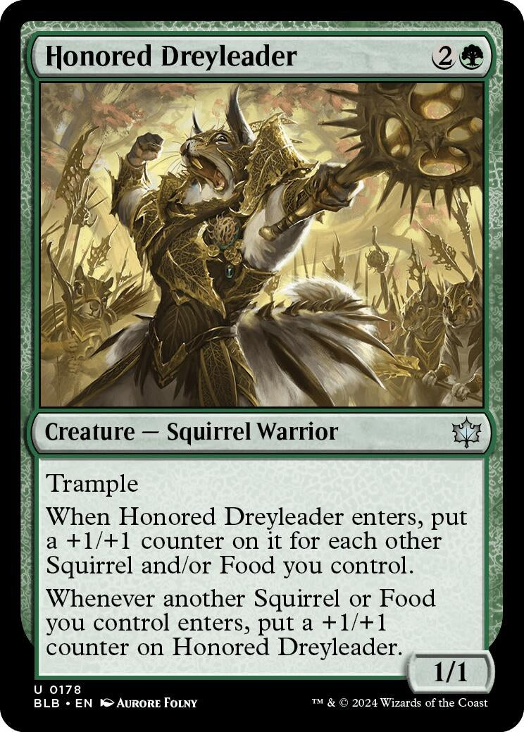 Image for Honored Dreyleader (178) [Bloomburrow] - Magic: The Gathering