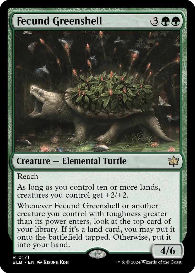 Image for Fecund Greenshell (171) [Bloomburrow] - Magic: The Gathering