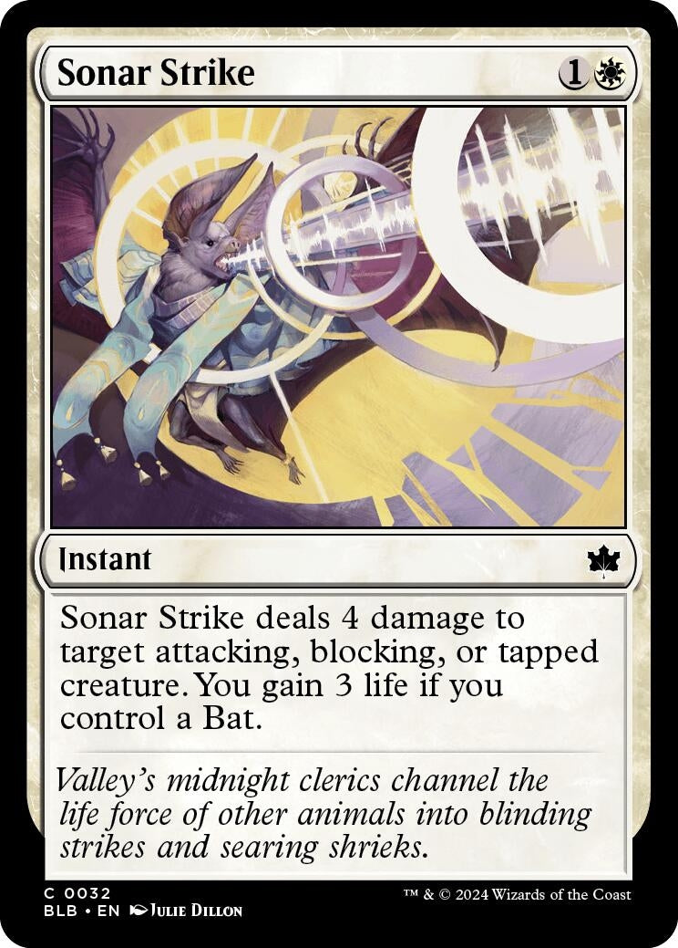 Image for Sonar Strike (32) [Bloomburrow] - Magic: The Gathering
