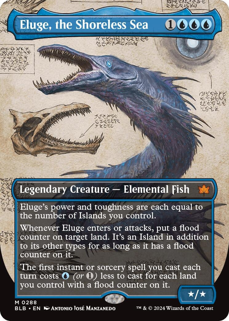Image for Eluge, the Shoreless Sea (Borderless) (288) [Bloomburrow] - Magic: The Gathering