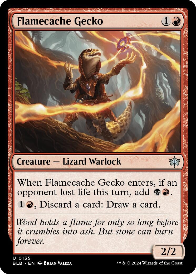 Image for Flamecache Gecko (135) [Bloomburrow] - Magic: The Gathering