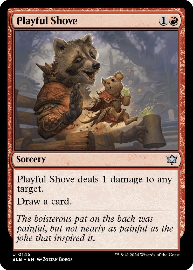 Image for Playful Shove (145) [Bloomburrow] - Magic: The Gathering