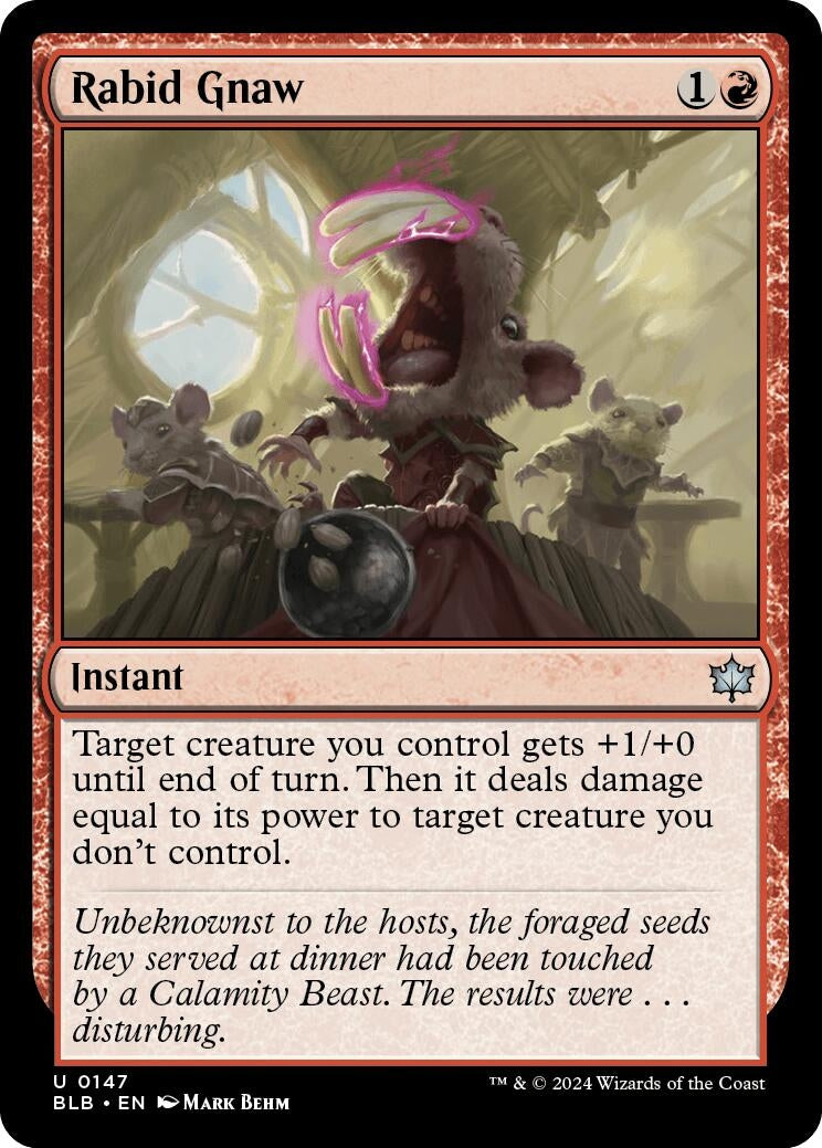 Image for Rabid Gnaw (147) [Bloomburrow] - Magic: The Gathering