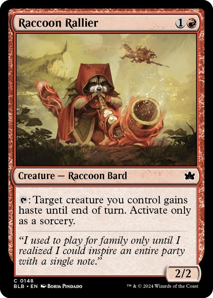 Image for Raccoon Rallier (148) [Bloomburrow] - Magic: The Gathering