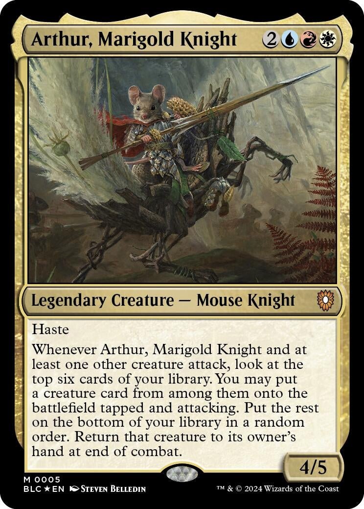 Image for Arthur, Marigold Knight (5) [Bloomburrow] - Magic: The Gathering