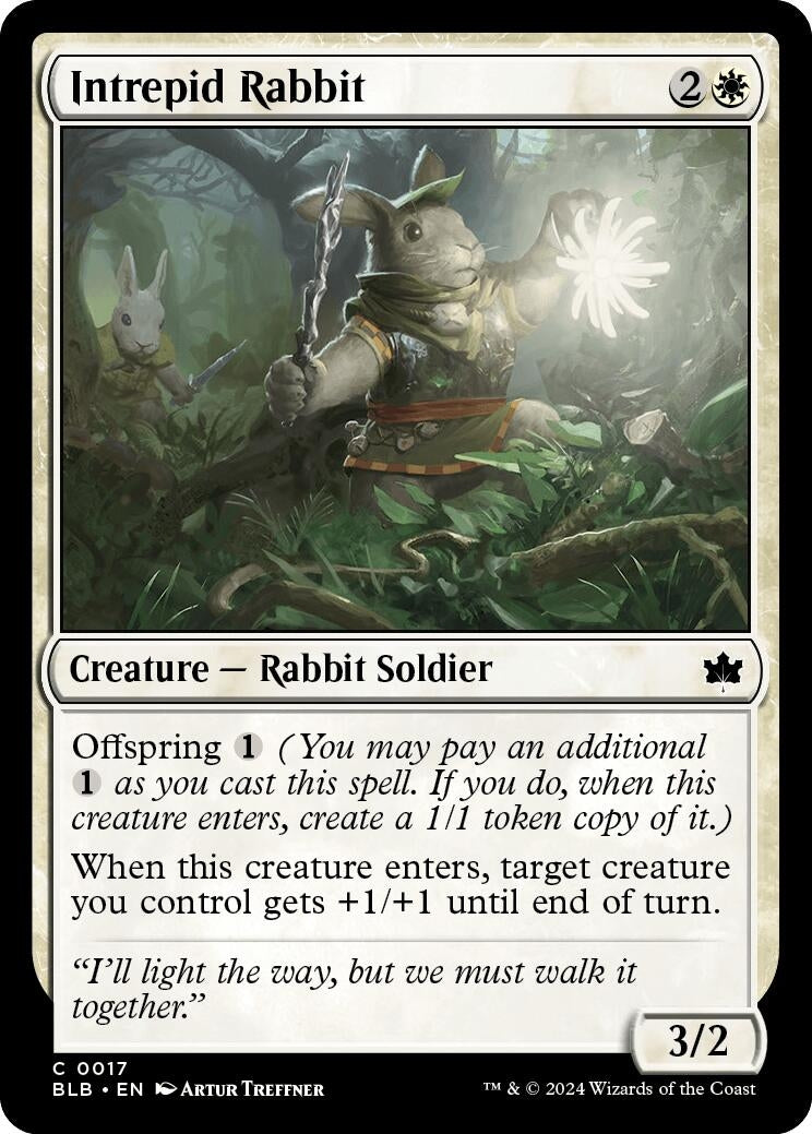 Image for Intrepid Rabbit (17) [Bloomburrow] - Magic: The Gathering