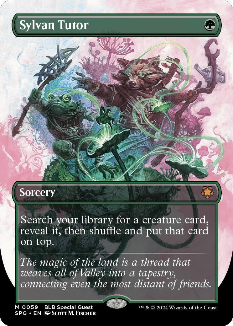 Image for Sylvan Tutor (Borderless) (59) [Special Guests] - Magic: The Gathering