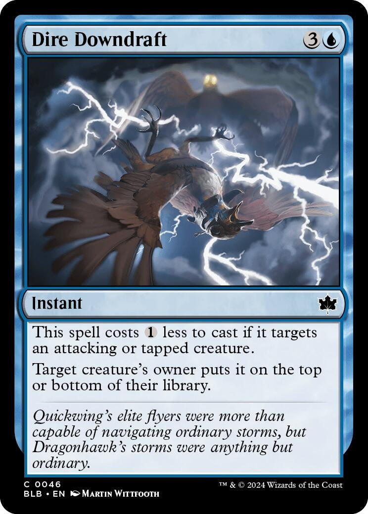 Image for Dire Downdraft (46) [Bloomburrow] - Magic: The Gathering