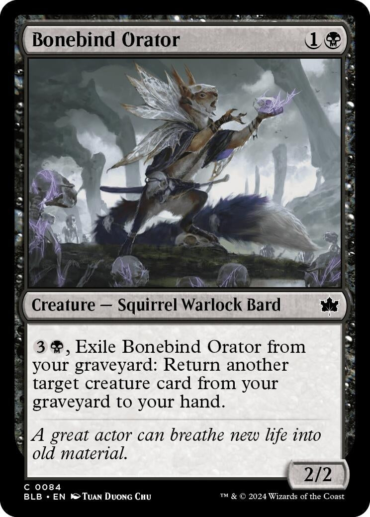 Image for Bonebind Orator (84) [Bloomburrow] - Magic: The Gathering