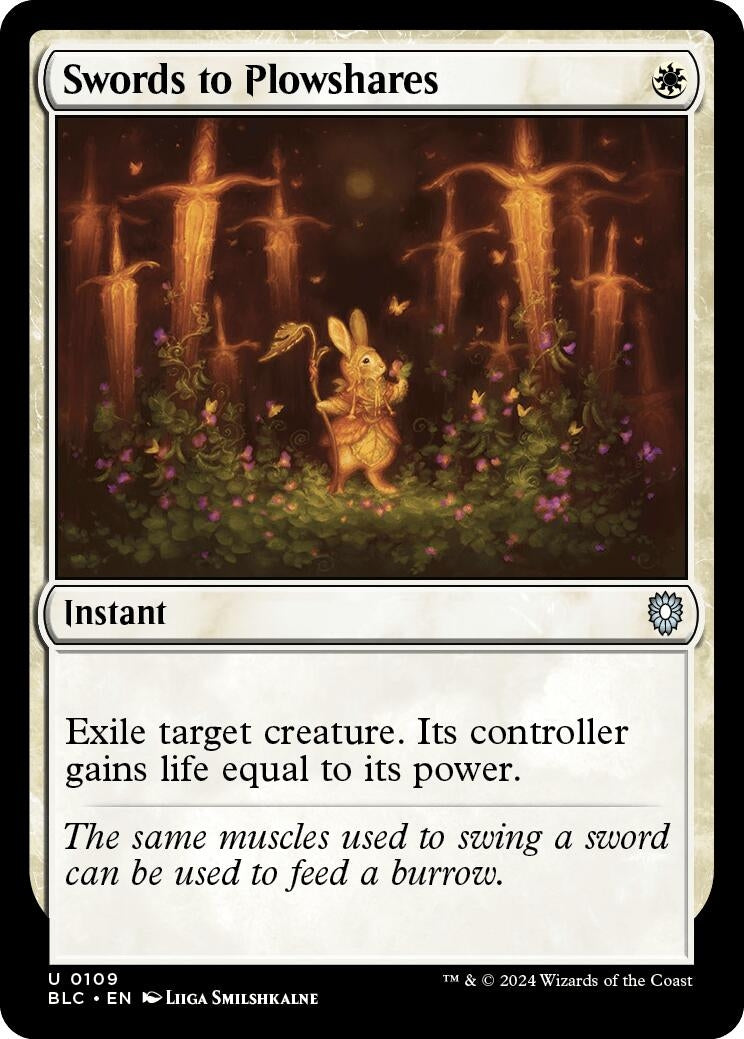 Image for Swords to Plowshares (109) [Bloomburrow] - Magic: The Gathering