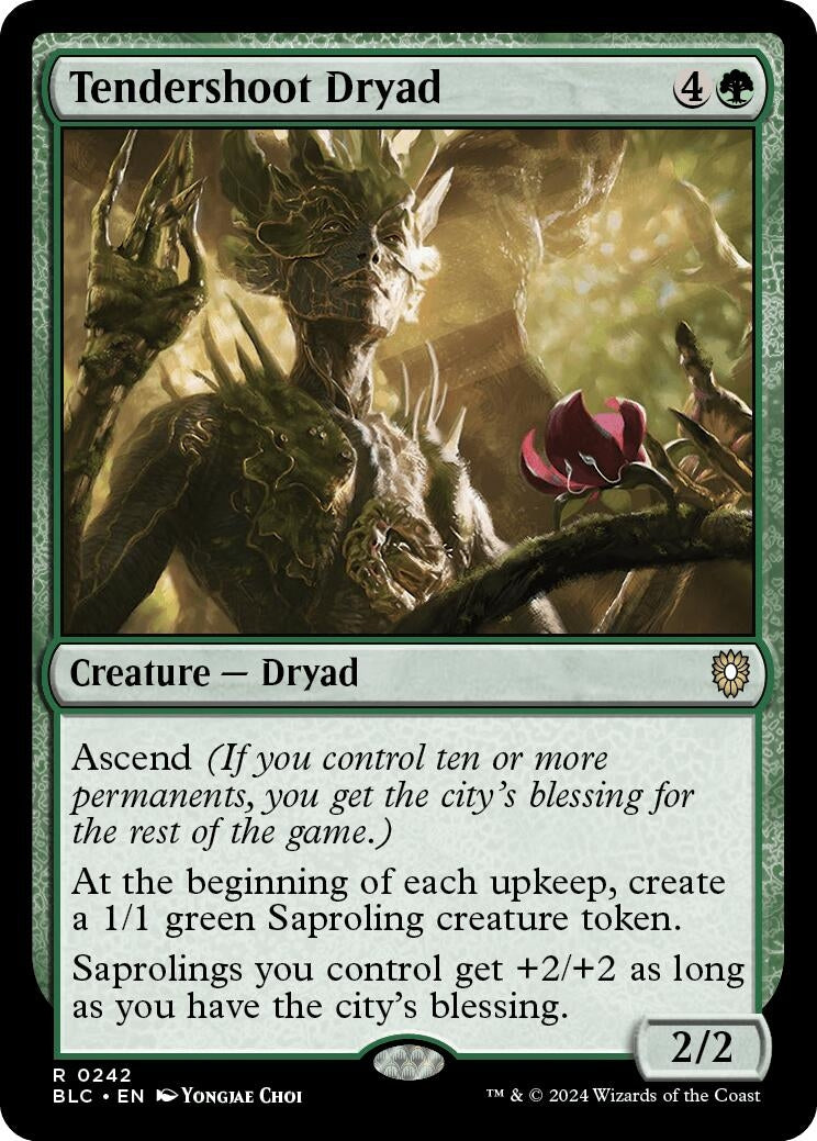 Image for Tendershoot Dryad (242) [Bloomburrow] - Magic: The Gathering