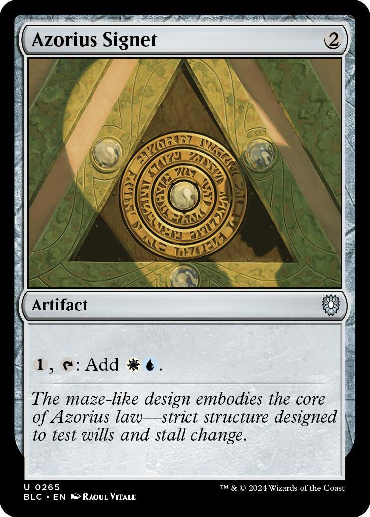 Image for Azorius Signet (265) [Bloomburrow] - Magic: The Gathering