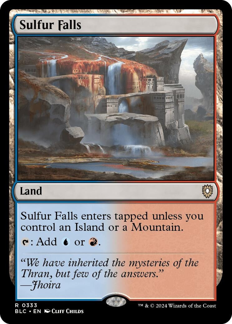Image for Sulfur Falls (333) [Bloomburrow] - Magic: The Gathering
