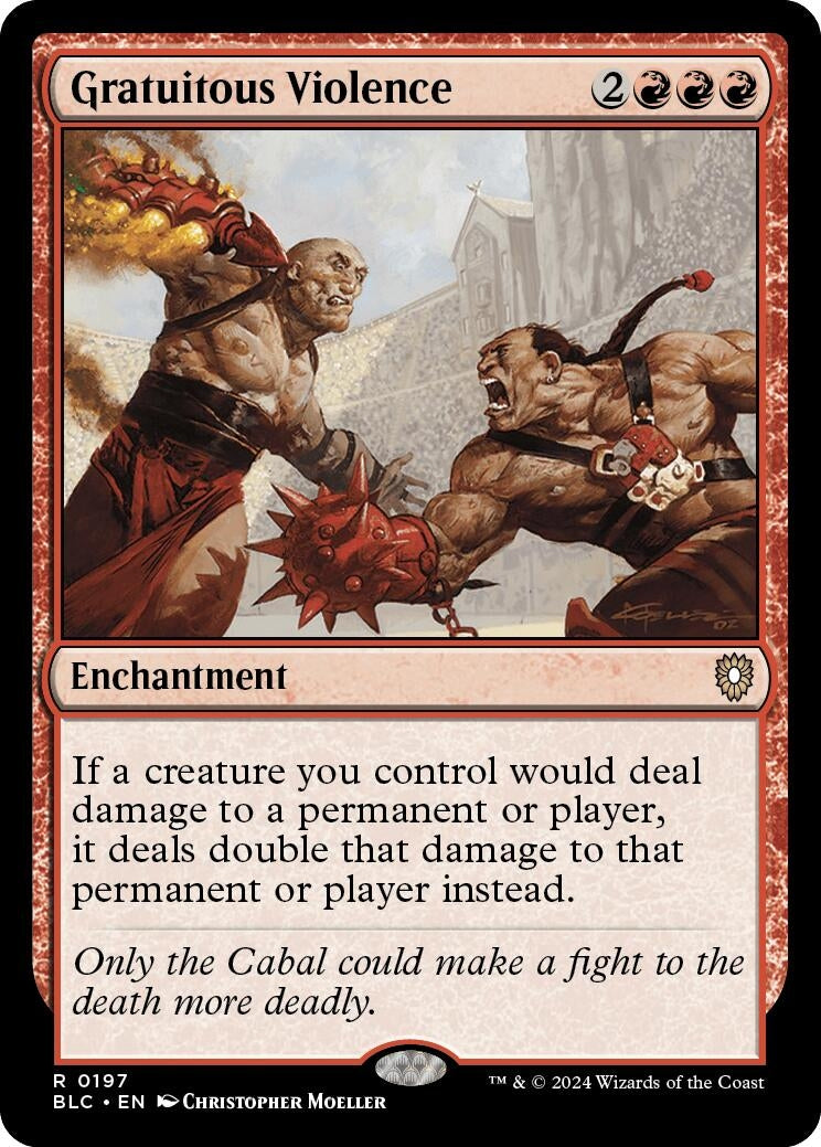 Image for Gratuitous Violence (197) [Bloomburrow] - Magic: The Gathering