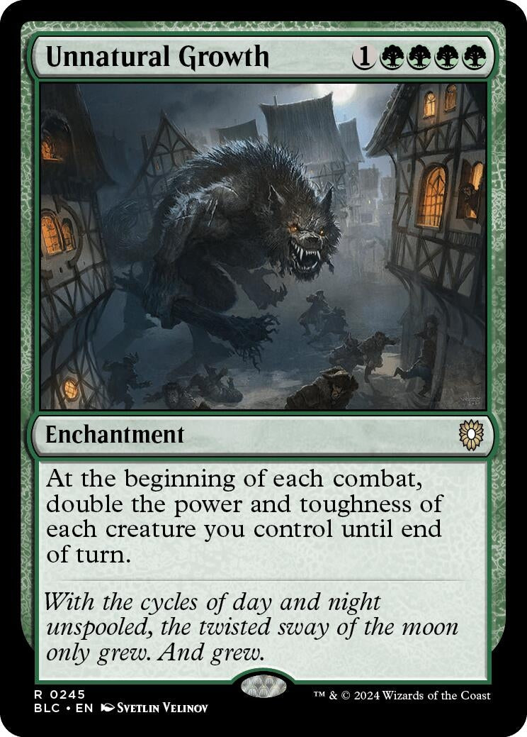 Image for Unnatural Growth (245) [Bloomburrow] - Magic: The Gathering