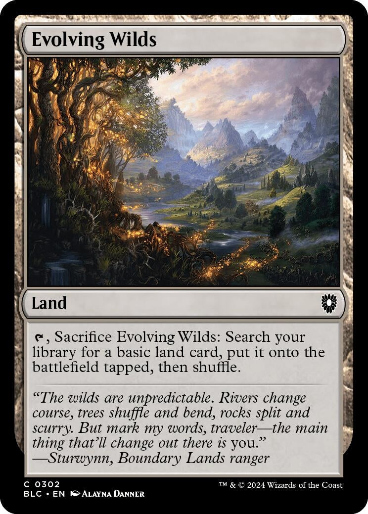 Image for Evolving Wilds (302) [Bloomburrow] - Magic: The Gathering