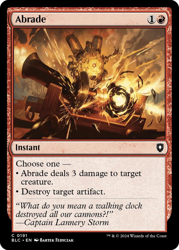 Image for Abrade (191) [Bloomburrow] - Magic: The Gathering