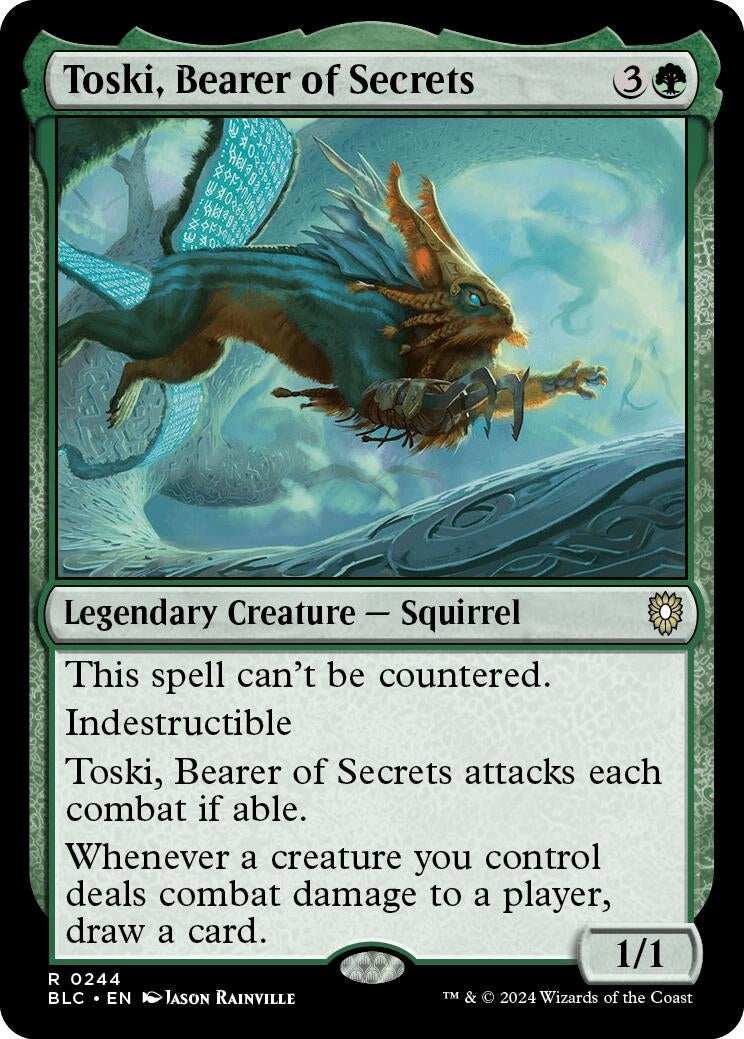 Image for Toski, Bearer of Secrets (244) [Bloomburrow] - Magic: The Gathering