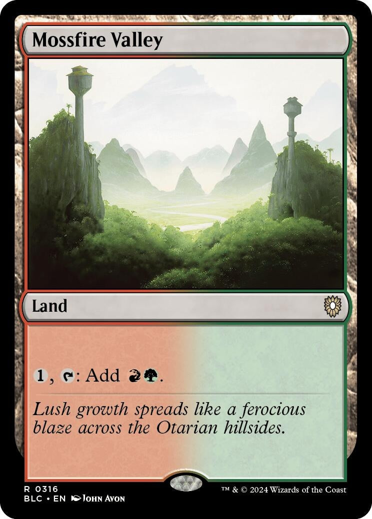 Image for Mossfire Valley (316) [Bloomburrow] - Magic: The Gathering