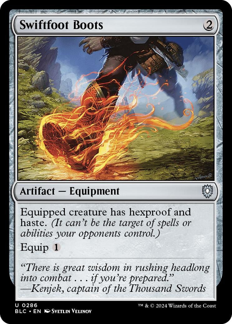 Image for Swiftfoot Boots (286) [Bloomburrow] - Magic: The Gathering