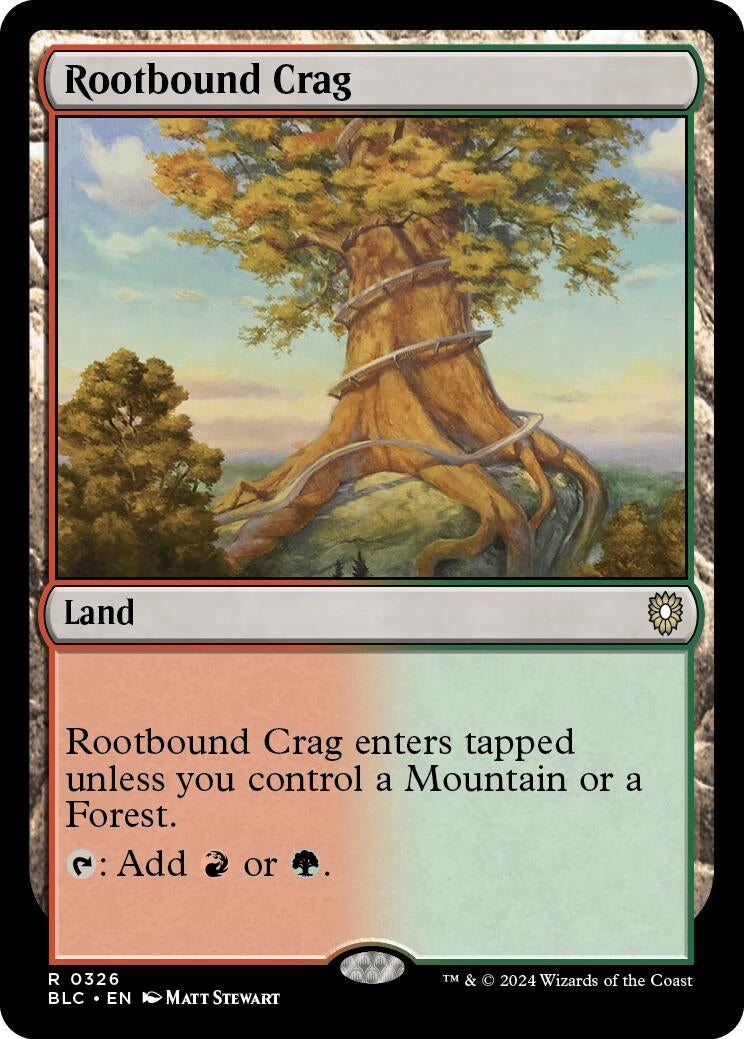 Image for Rootbound Crag (326) [Bloomburrow] - Magic: The Gathering