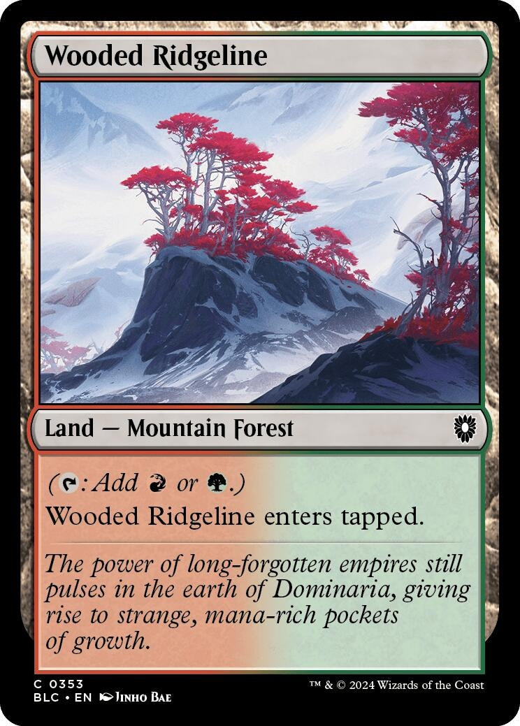 Image for Wooded Ridgeline (353) [Bloomburrow] - Magic: The Gathering