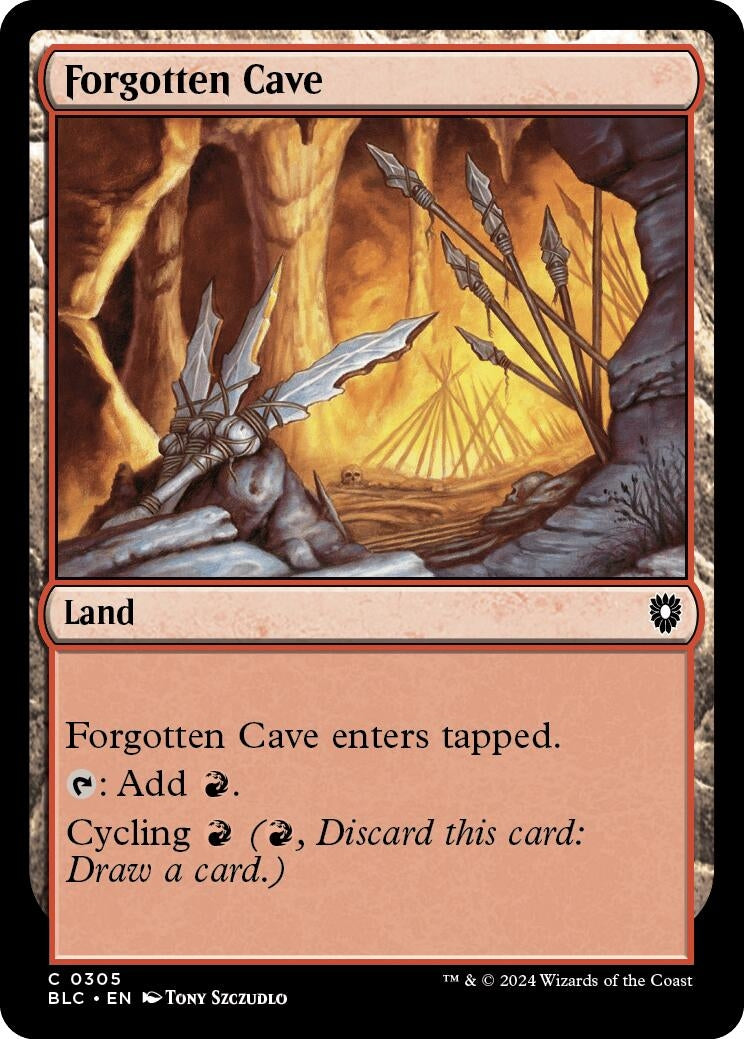 Image for Forgotten Cave (305) [Bloomburrow] - Magic: The Gathering