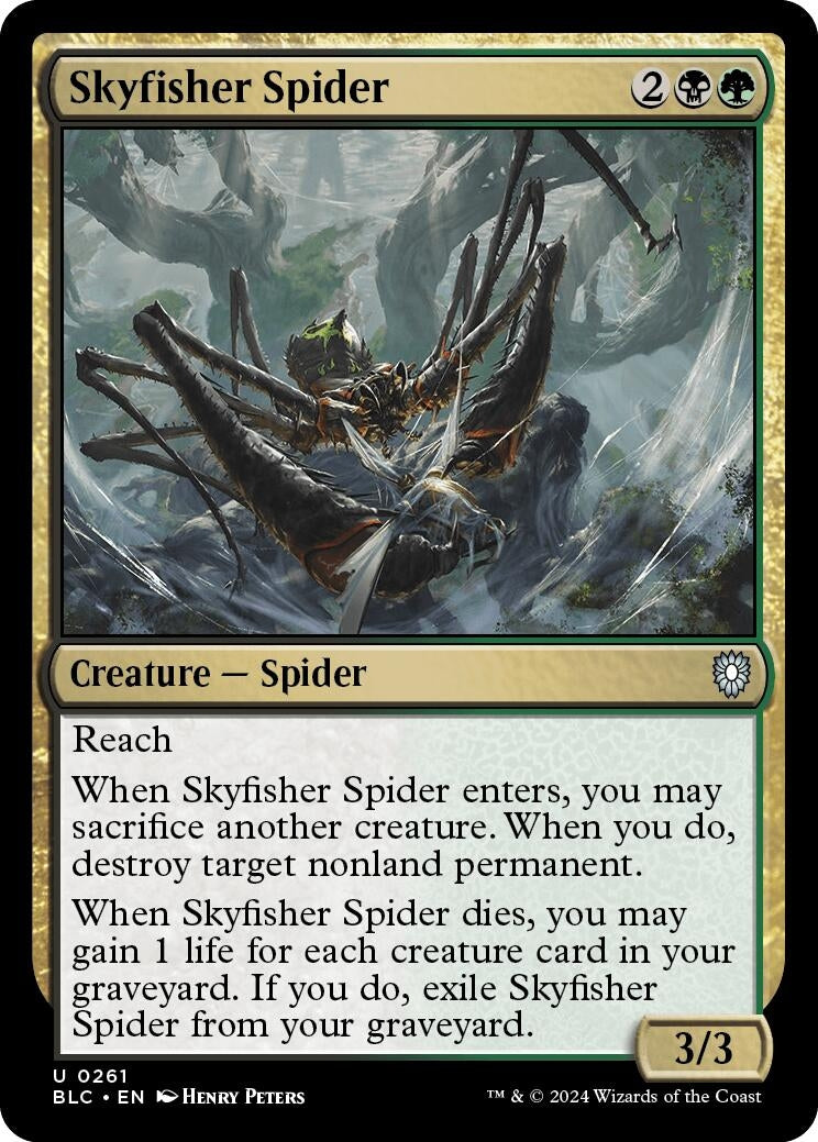 Image for Skyfisher Spider (261) [Bloomburrow] - Magic: The Gathering