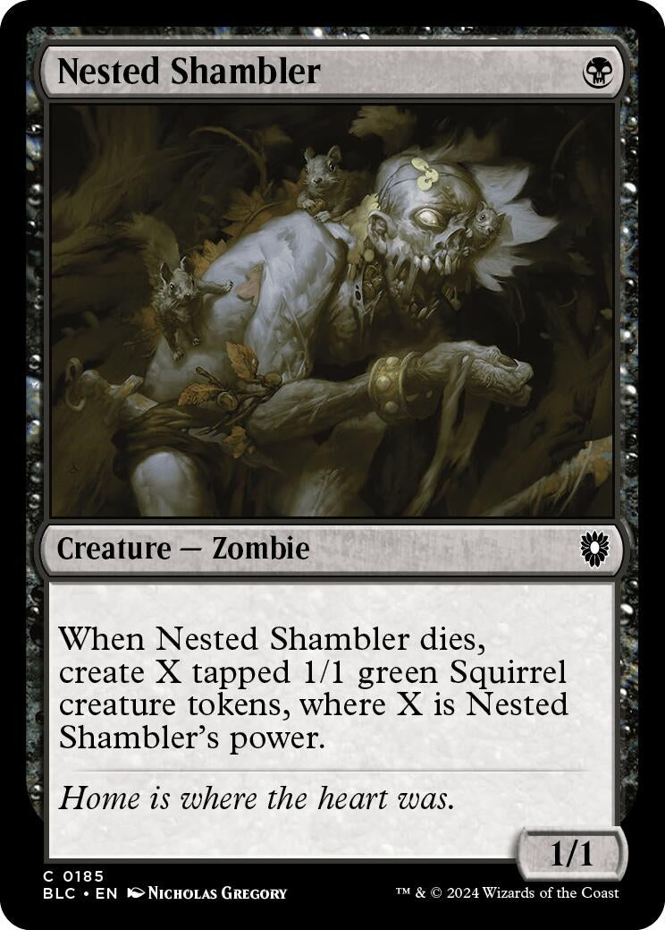 Image for Nested Shambler (185) [Bloomburrow] - Magic: The Gathering