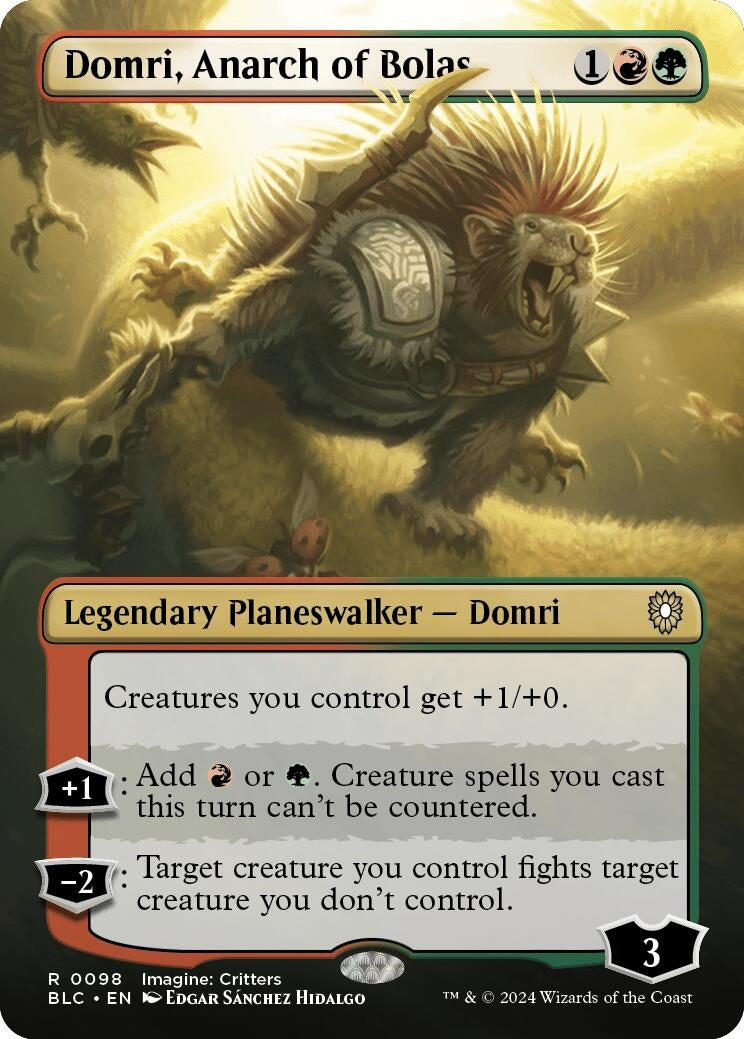 Image for Domri, Anarch of Bolas (Borderless) (98) [Bloomburrow] - Magic: The Gathering