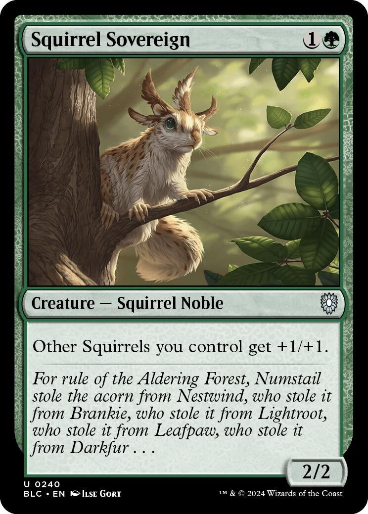 Image for Squirrel Sovereign (240) [Bloomburrow] - Magic: The Gathering