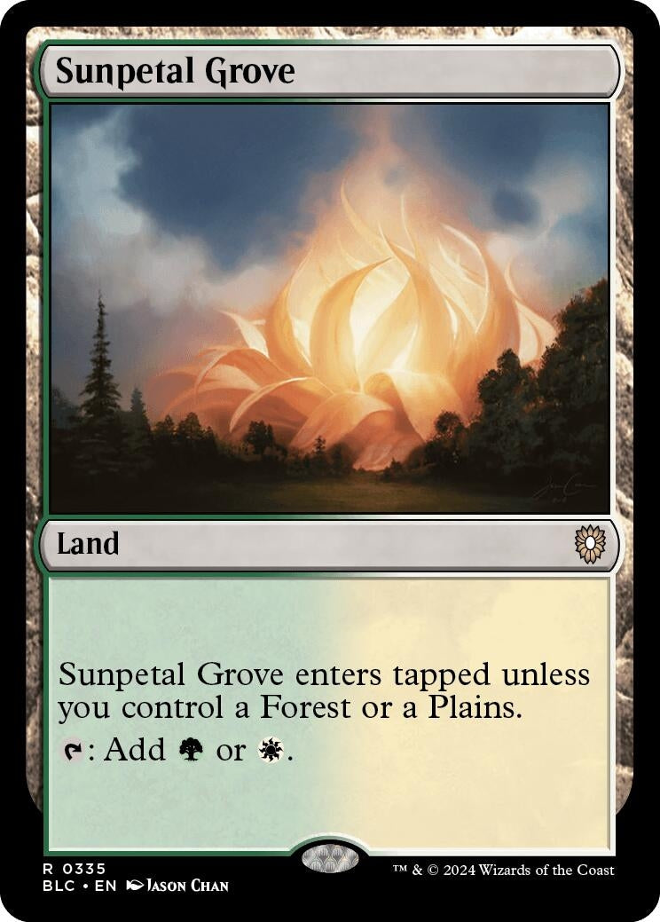 Image for Sunpetal Grove (335) [Bloomburrow] - Magic: The Gathering