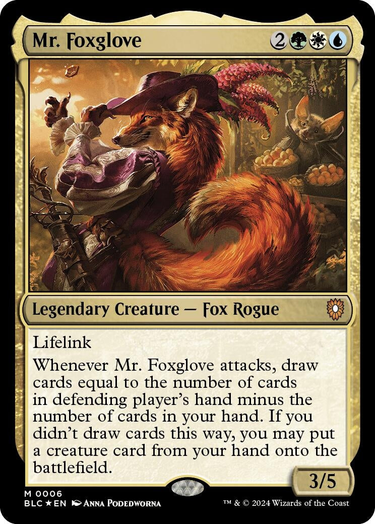 Image for Mr. Foxglove (6) [Bloomburrow] - Magic: The Gathering