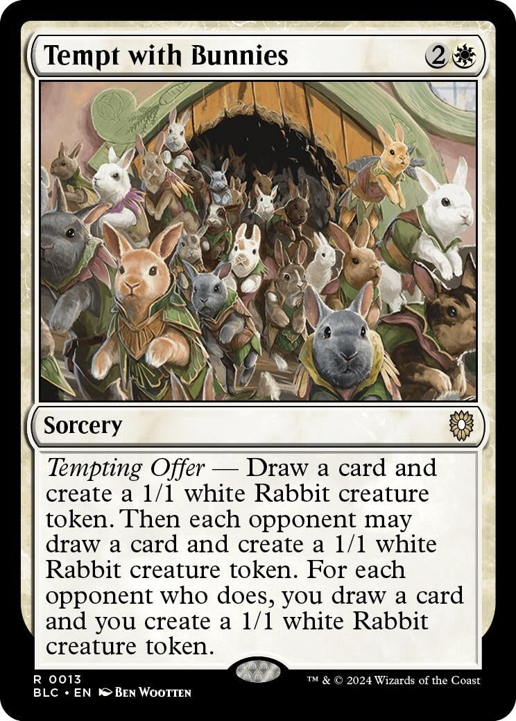 Image for Tempt with Bunnies (13) [Bloomburrow] - Magic: The Gathering