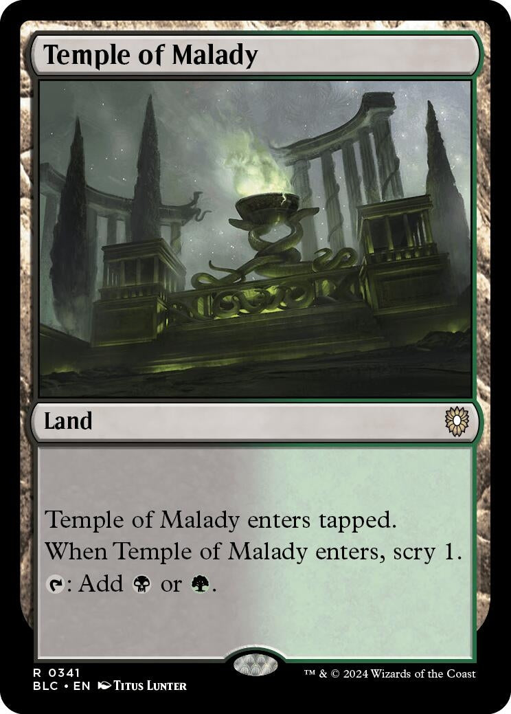 Image for Temple of Malady (341) [Bloomburrow] - Magic: The Gathering